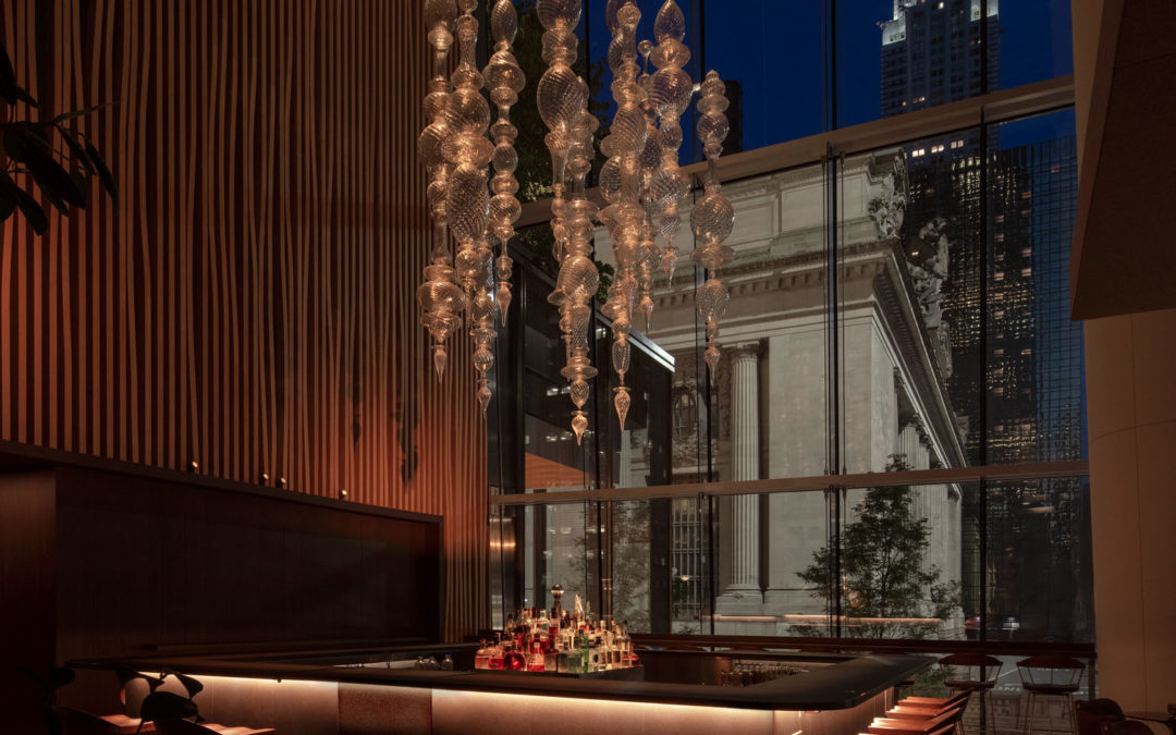Designers Isay Weinfeld and Montroy DeMarco Architecture, and Construction Manager Shawmut Complete Le Pavillon Restaurant at One Vanderbilt Tower in Manhattan